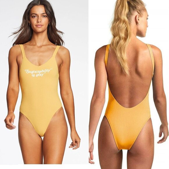 NWT Vitamin A Leah SIS EcoRib Swimsuit 6/S Limited Edition Bodysuit High Cut - Picture 1 of 7
